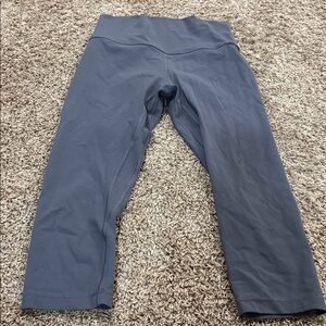 Lululemon Gray Cropped Leggings 8